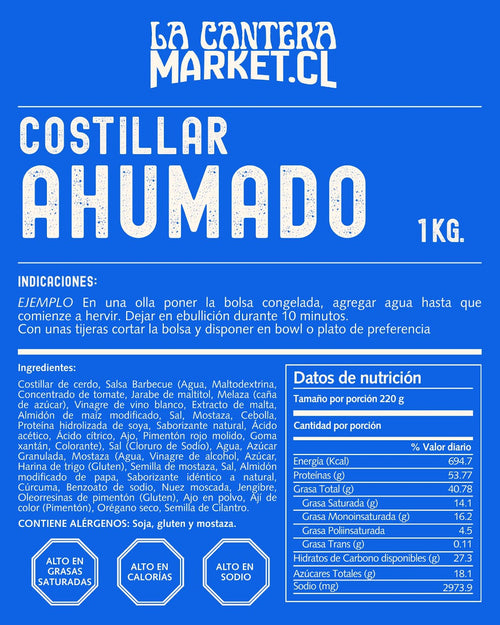 Costillar Ahumado 1kg