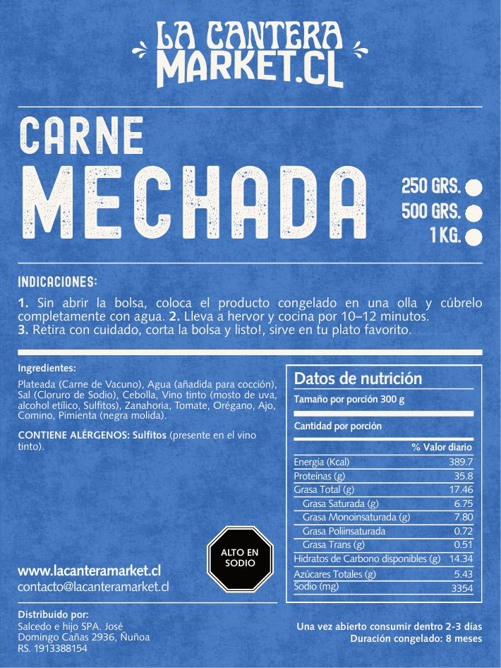 CARNE MECHADA CONGELADA 500GR